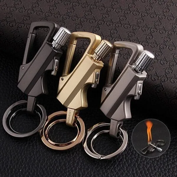🚀 Funny Gadget 🔥 Keychain Flint Fire Starter