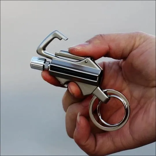 🚀 Funny Gadget 🔥 Keychain Flint Fire Starter