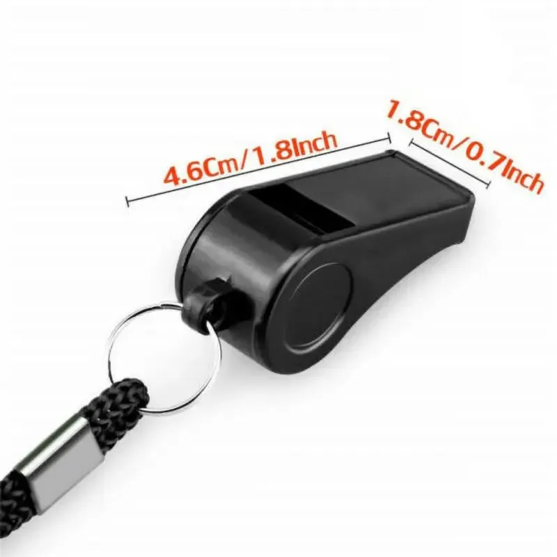 1 Pc Professional Aluminum Alloy Sports Referee Whistle with Lanyard - Loud and Durable