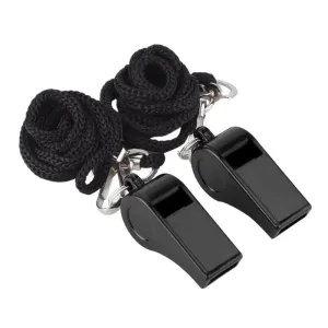 1 Pc Professional Aluminum Alloy Sports Referee Whistle with Lanyard - Loud and Durable