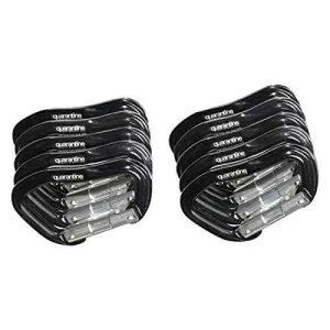 10 Pack Of Aluminum Carabiner Clips
