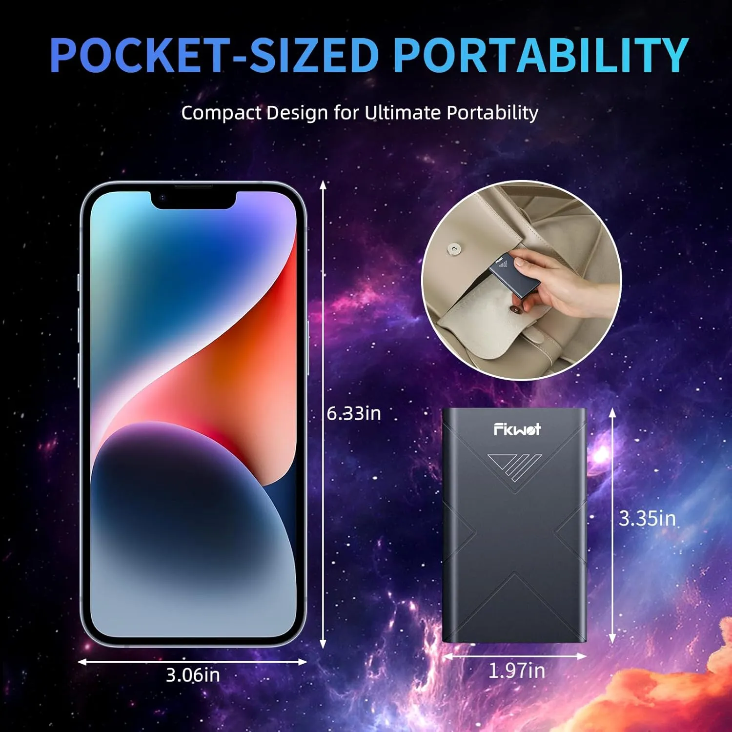 1TB External SSD, Portable SSD, Up to 2000MB/s, USB 3.2 Gen2x2 External Solid State Drives, Compatible with Smart TV, PS5/PS4(Pro), iPhone 15/16, Xbox, Mac & Windows and Other Devices(FP80)