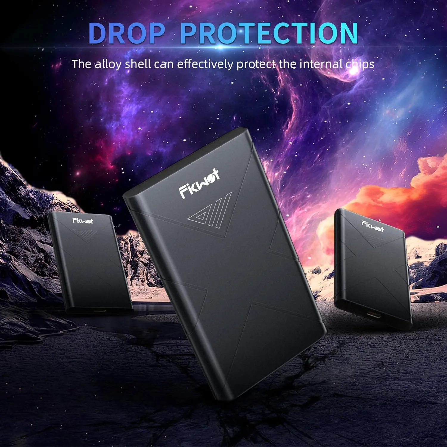 1TB External SSD, Portable SSD, Up to 2000MB/s, USB 3.2 Gen2x2 External Solid State Drives, Compatible with Smart TV, PS5/PS4(Pro), iPhone 15/16, Xbox, Mac & Windows and Other Devices(FP80)
