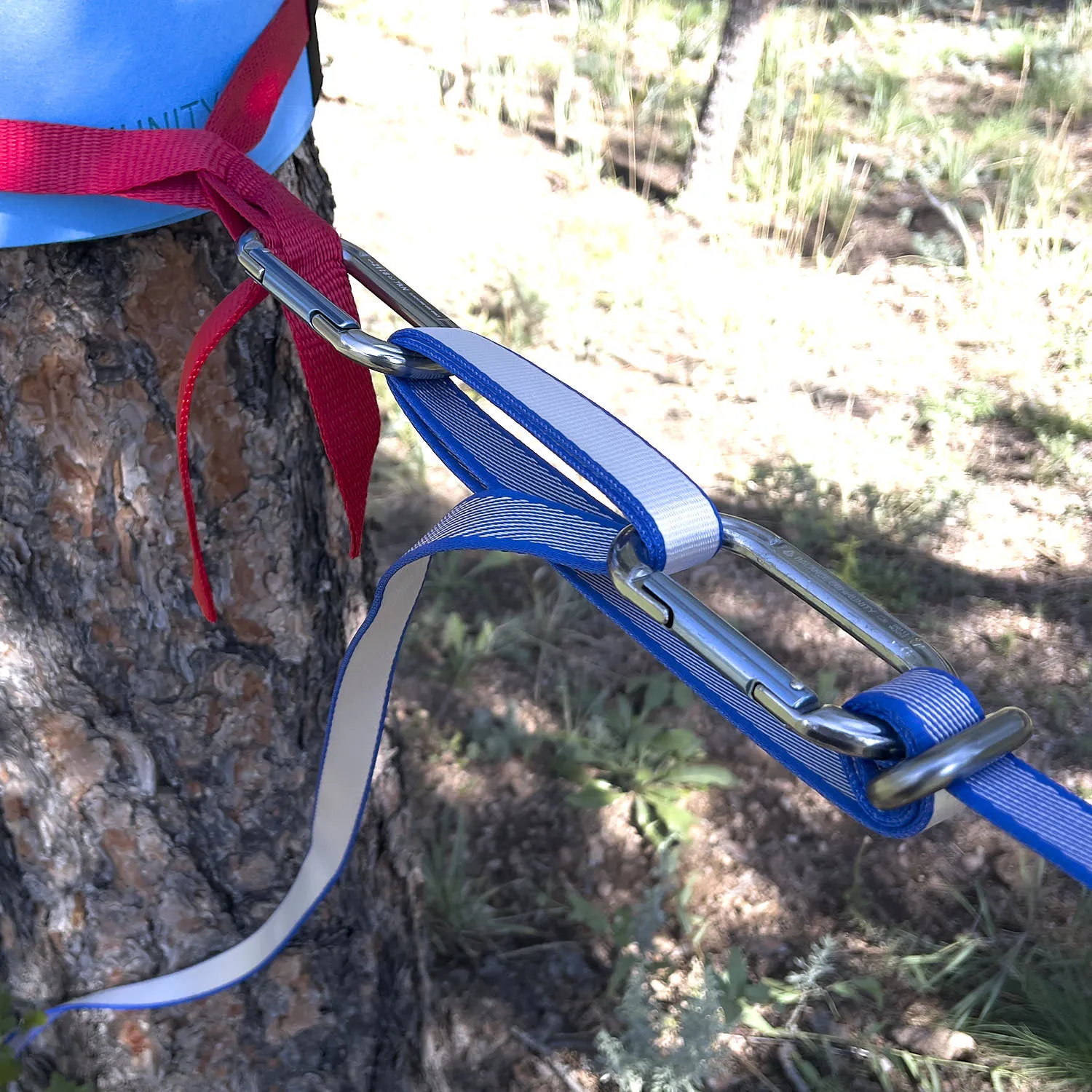 2-Carabiner Primitive Tensioning System
