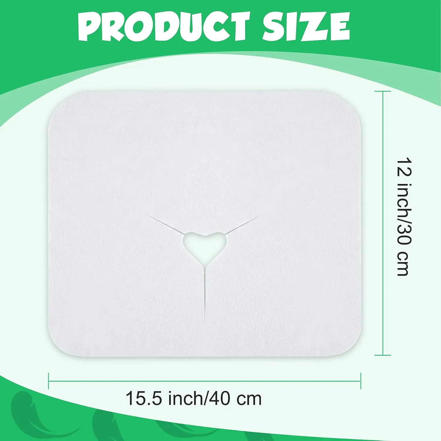 200 Pieces Disposable Face Cradle Covers Massage Headrest Covers for Massage Tables and Massage Chairs Beauty Spa Salon Bed, 11.8 x 15.7 Inches (White)