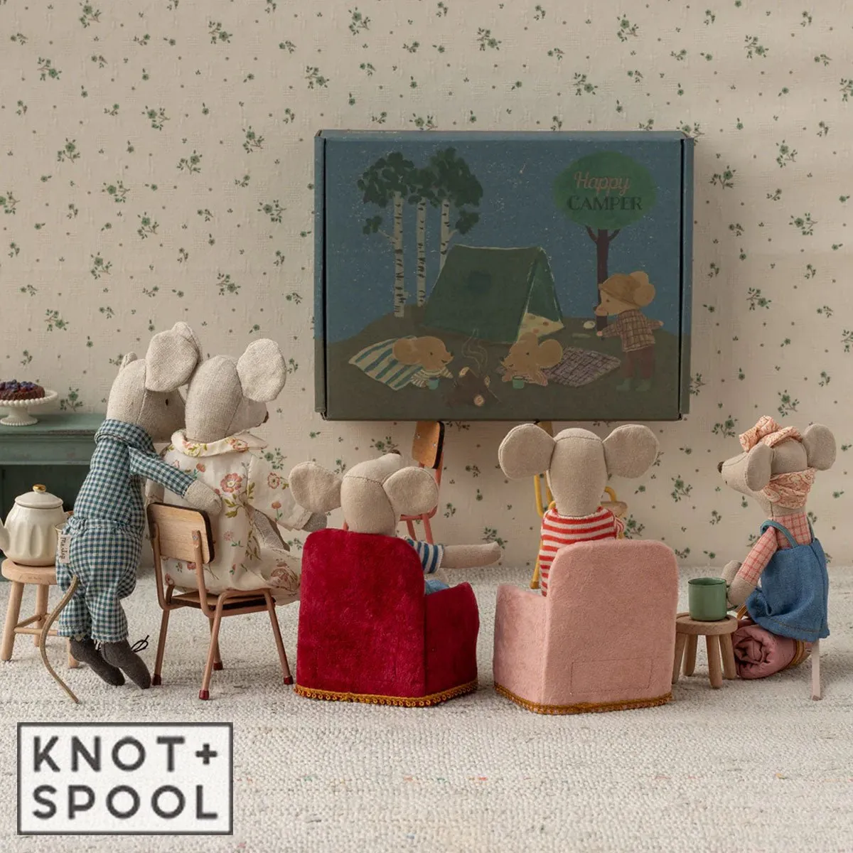 2025 Maileg Mouse Rose Folding Chair