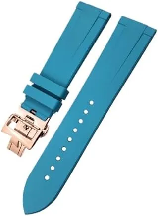 20mm 21mm 22mm Fluoros Rubber Watchband Fit for Vacheron Constantin Red Blue Black Waterproof Soft Watch Strap Bracelet