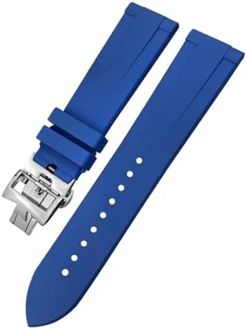 20mm 21mm 22mm Fluoros Rubber Watchband Fit for Vacheron Constantin Red Blue Black Waterproof Soft Watch Strap Bracelet