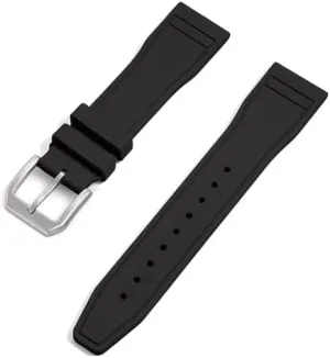 20mm 21mm 22mm Grade Fluororubber FKM Watch Strap Diving Waterproof Quick Release Watchbands