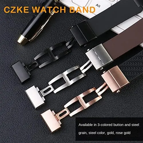 22mm for Ulysse Nardin Silicone Rubber Watch Band 263 Diver Curved End Strap Waterproof Belt Watch Bracelets