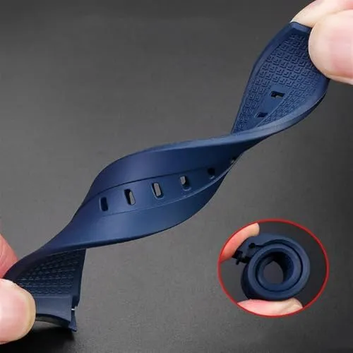 22mm Silicone Watch Bands for Tissot T120417 T120407 Quartz Dial Rubber Sport Men Watch Strap Watchband Waterproof