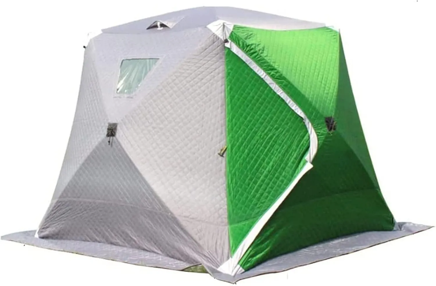 3-4 Persons Portable Ice Fishing Tent Insulated Ice Fishing Shelter Thermal Ice Fishing Shanty with Insulated Layer for Ice Fishing Winter Fishing