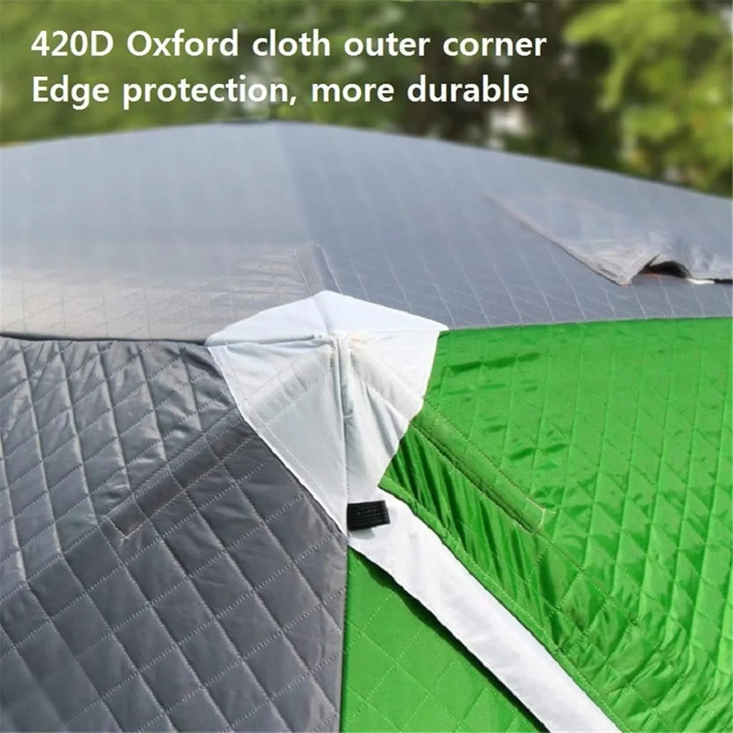 3-4 Persons Portable Ice Fishing Tent Insulated Ice Fishing Shelter Thermal Ice Fishing Shanty with Insulated Layer for Ice Fishing Winter Fishing