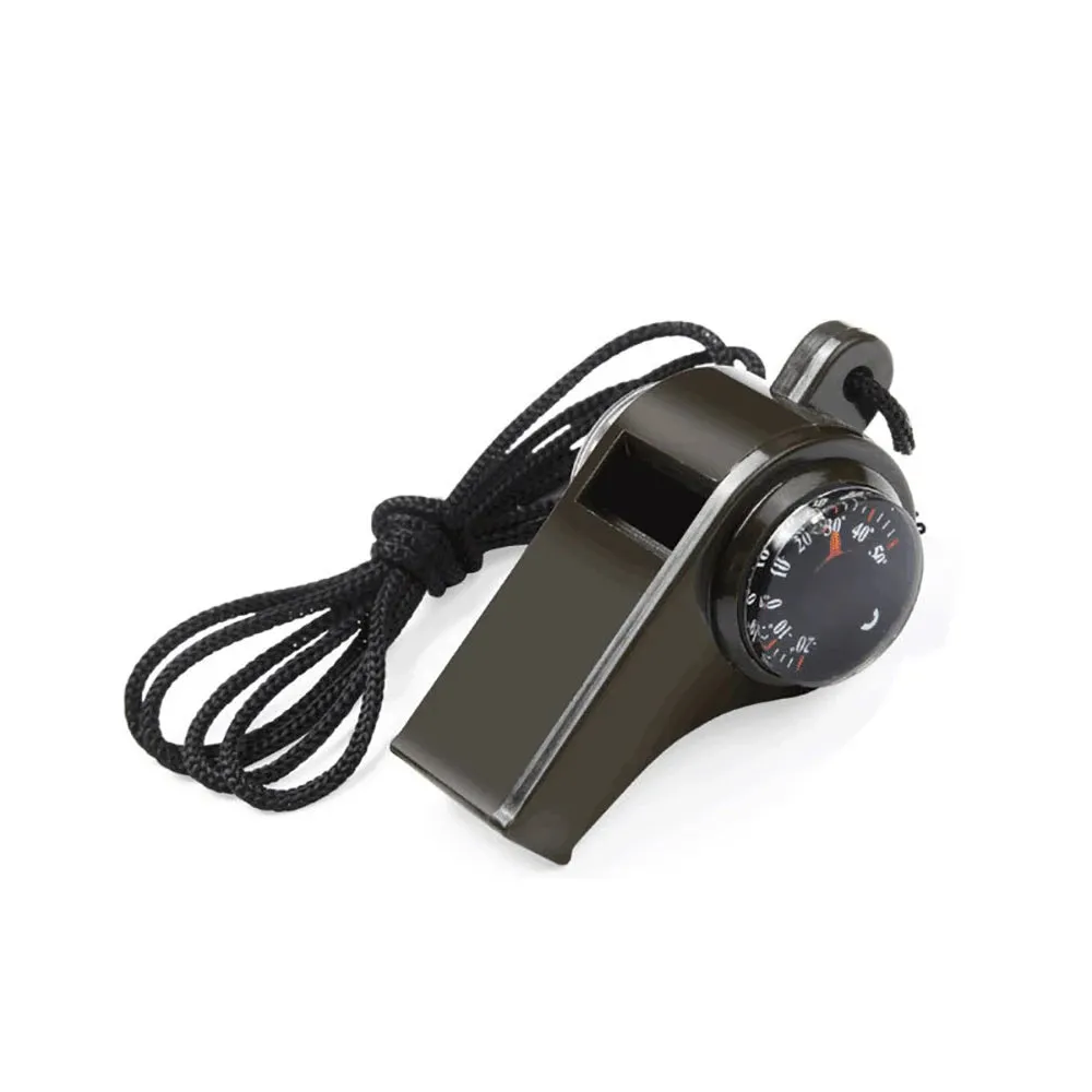 3-in-1 Emergency Survival Whistle - Essential Outdoor Tool for Safety and Navigation