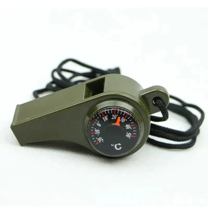 3-in-1 Emergency Survival Whistle - Essential Outdoor Tool for Safety and Navigation