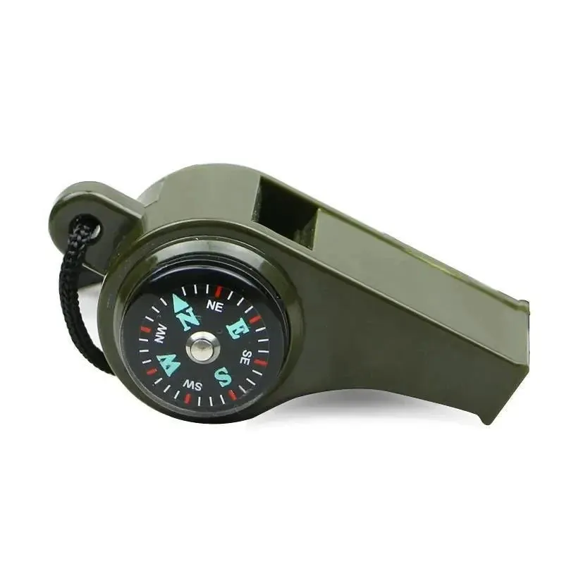3-in-1 Emergency Survival Whistle - Essential Outdoor Tool for Safety and Navigation