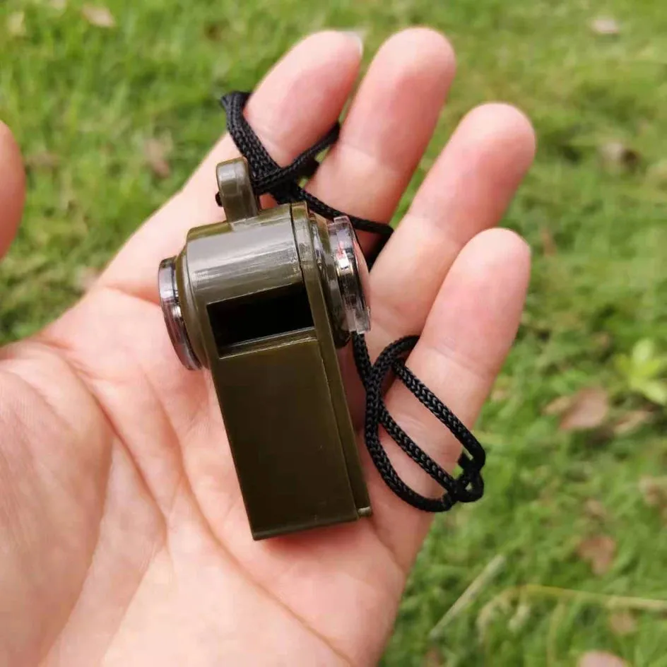 3-in-1 Emergency Survival Whistle - Essential Outdoor Tool for Safety and Navigation