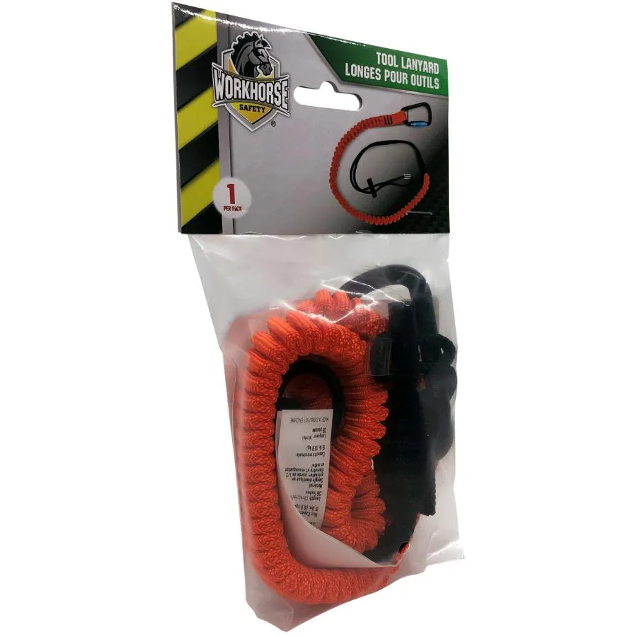 3' Shock Absorbing Lanyard with Carabiner