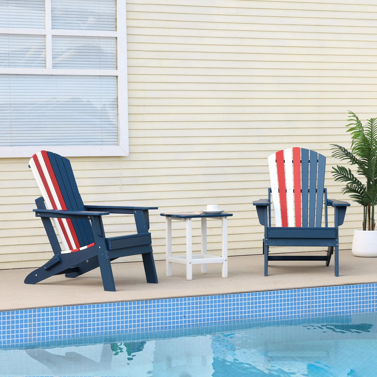 32.3x21.6x37 inch Folding Adirondack Chair