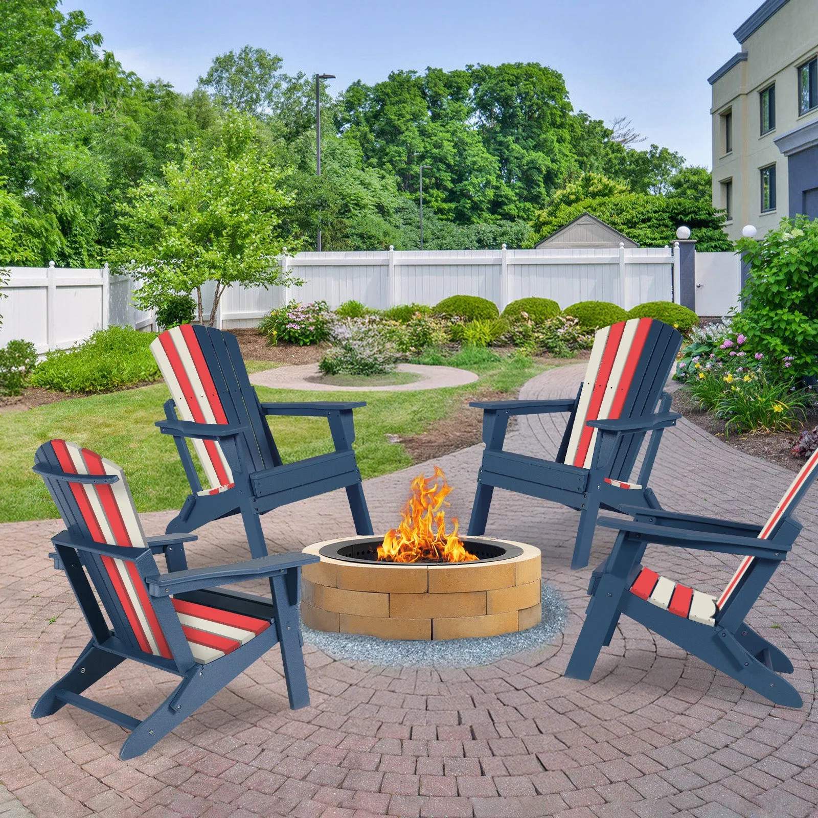 32.3x21.6x37 inch Folding Adirondack Chair