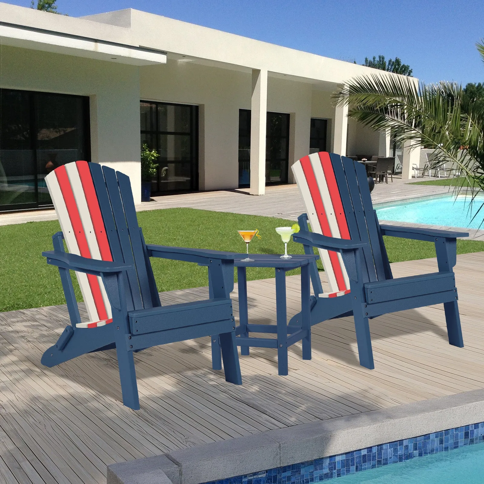 32.3x21.6x37 inch Folding Adirondack Chair