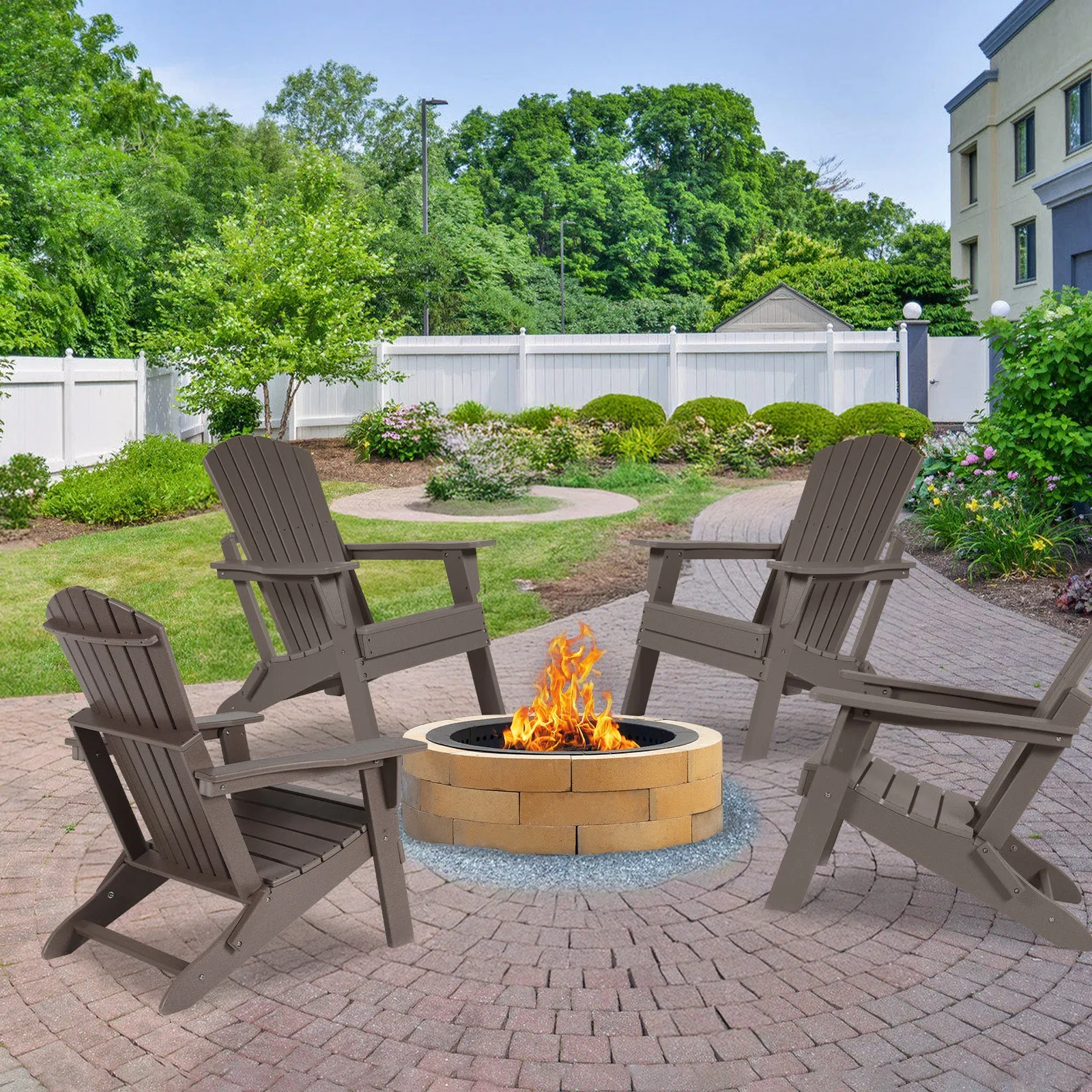 32.3x21.6x37 inch Folding Adirondack Chair