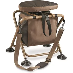 360 Degree Rotating Hunting Blind Chair; 300 Pound Capacity, Foldable, Lightweight, Portable, Padded Hunting Seat, Hunting Gear And Equipment