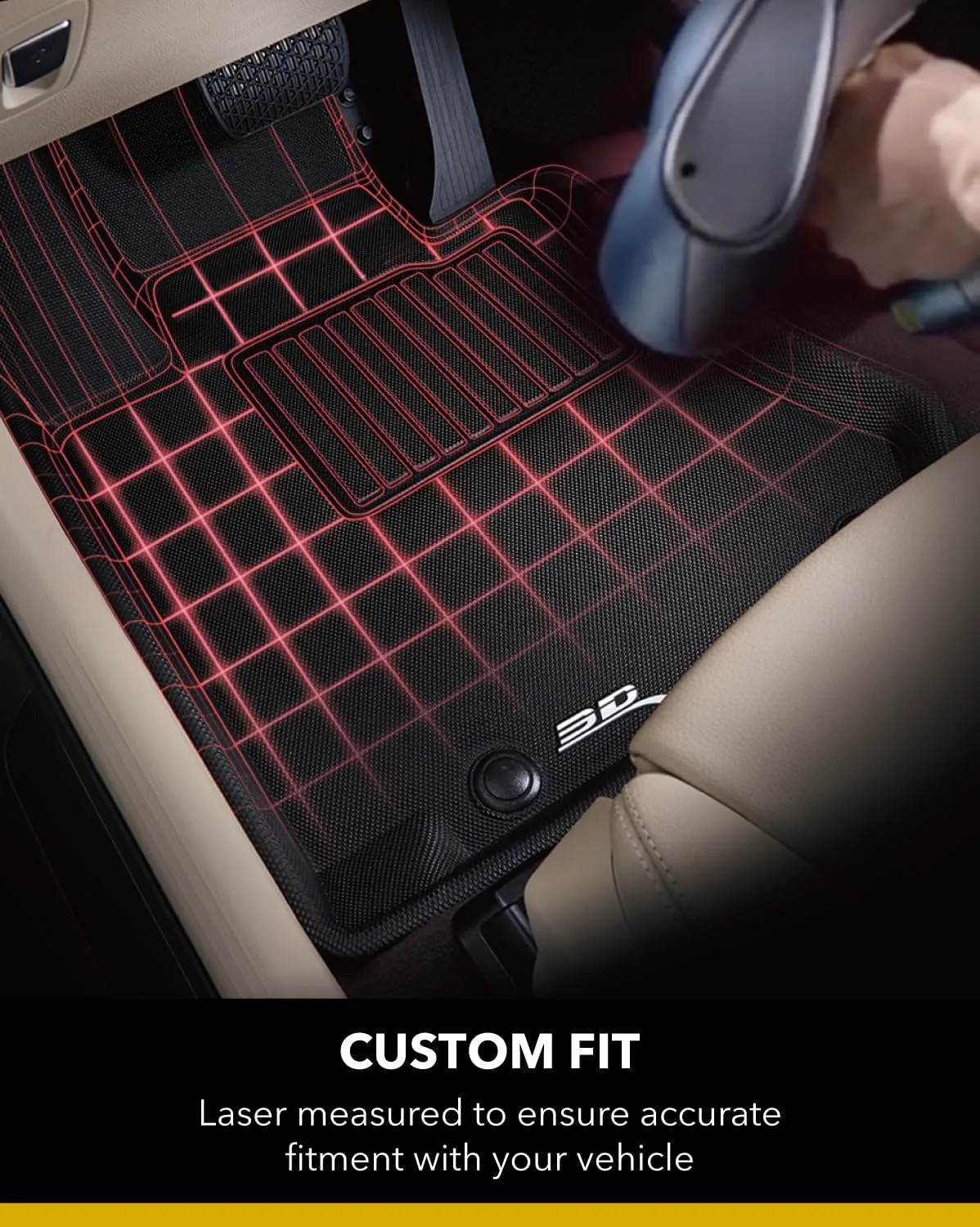3D MAXpider Custom Fit Kagu Floor Mat (Black) Compatible with Mazda CX-5 2017-2025 - R1 R2