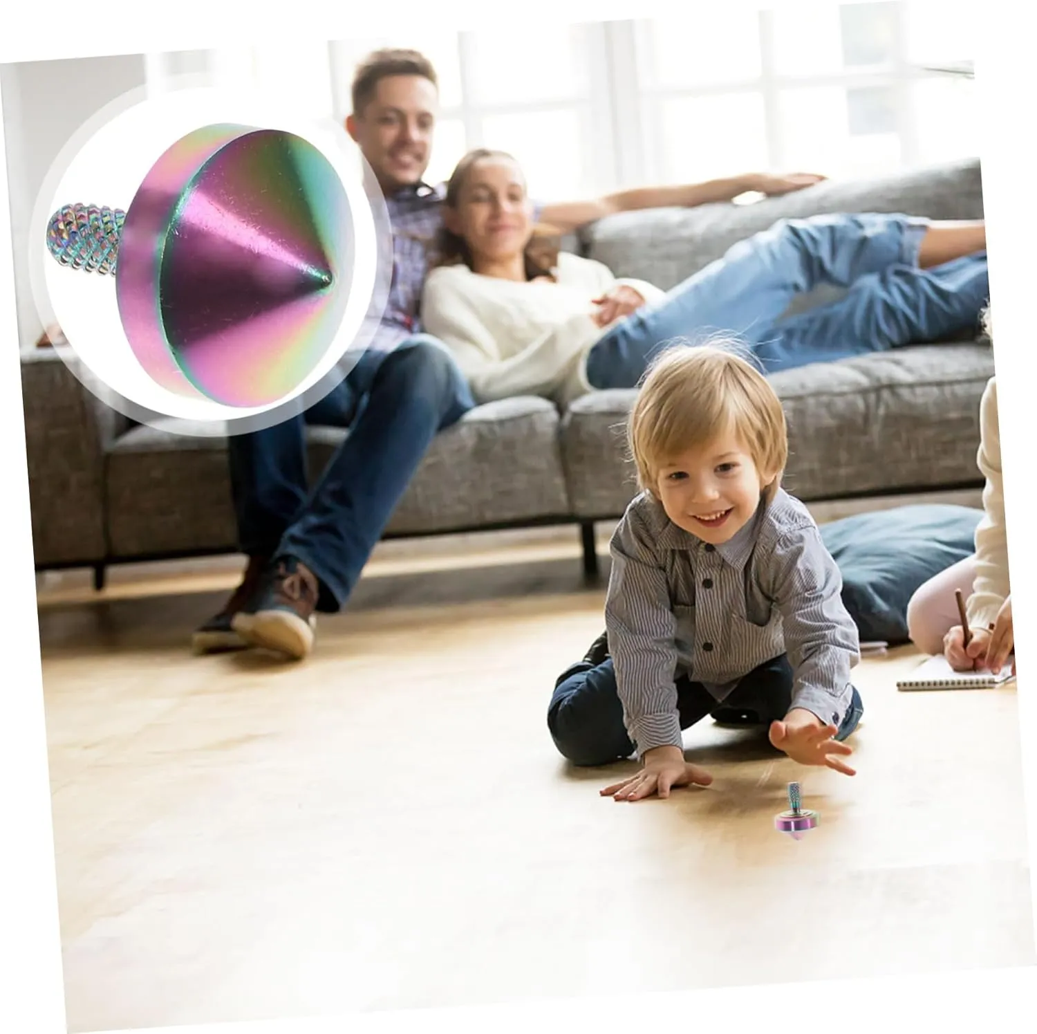 3pcs Top Alloy Gyroscope Desktop Relief Toy for Boys and Girls and Adults Design Compact and Portable for and