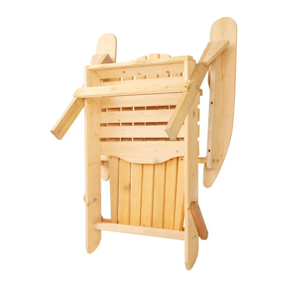 Adirondack Foldable Outdoor Armchair - Natural