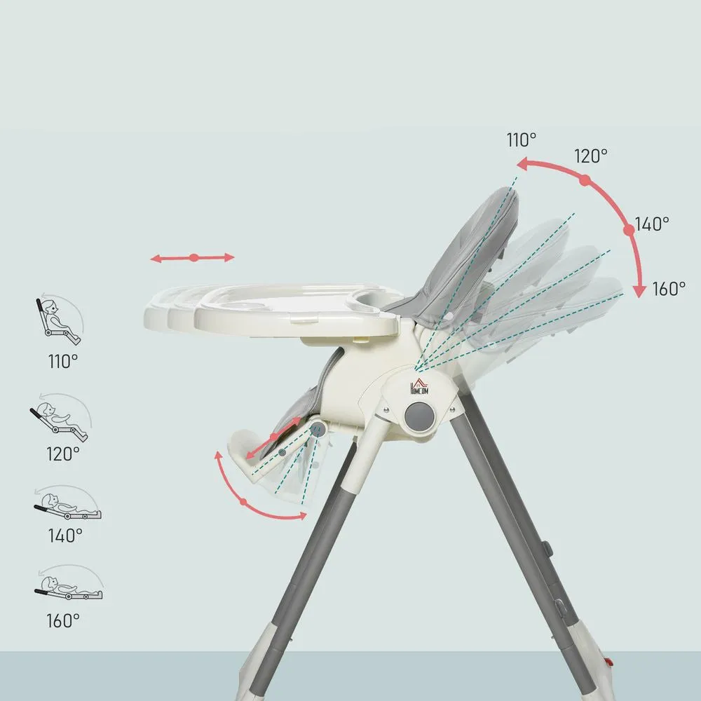 Adjustable and Foldable Baby High Chair