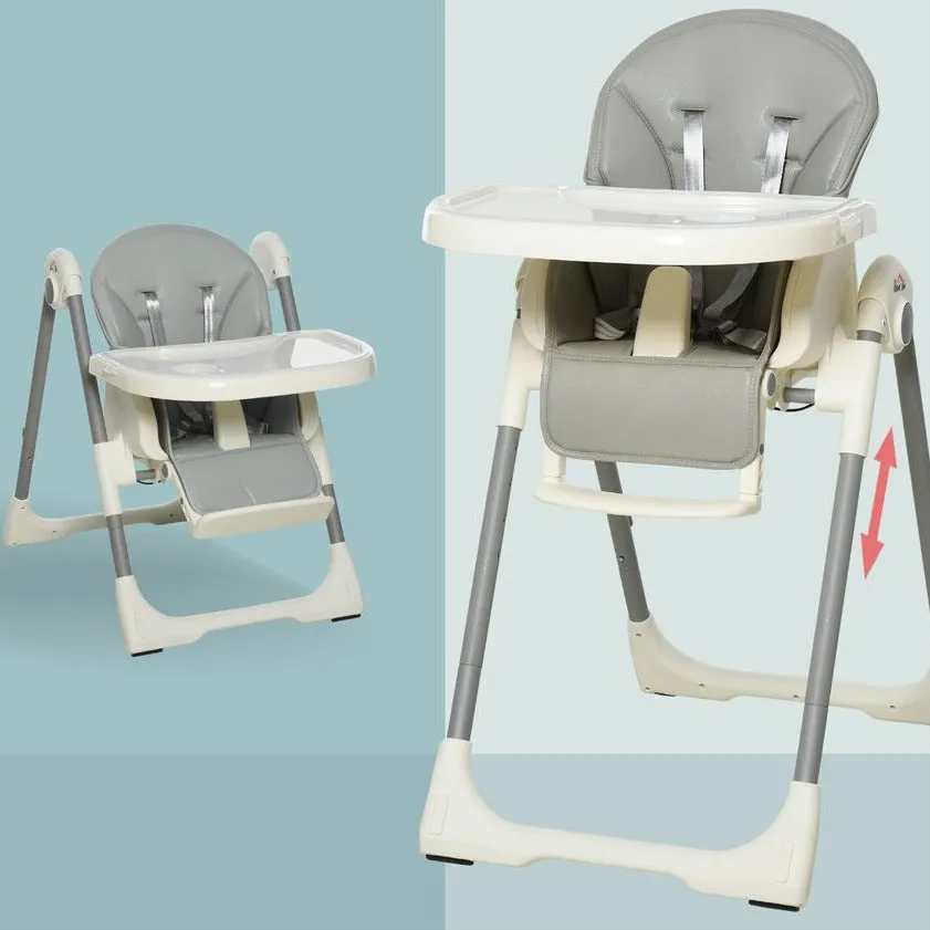 Adjustable and Foldable Baby High Chair