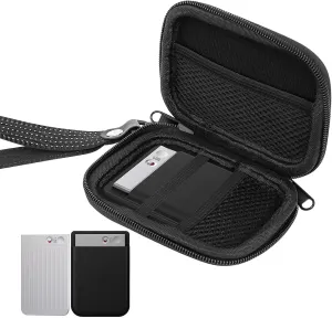 AI voice Recorder Carrying Case,EVA Hard Storage Case Cover for Digital Voice Recorders,Portable Protective Organizer Bag (Black)
