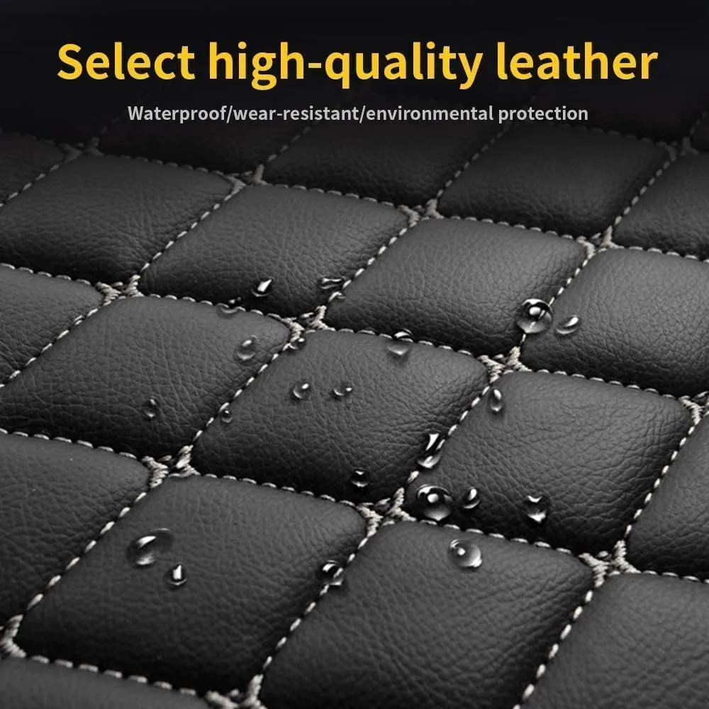 All Weather Set 4 pcs car mats for VW Golf 5 Golf 6 2002-2012, 2 Rear and 2 Front MATS Quality Certification Waterproof Anti-Slip Easy to Clean,A
