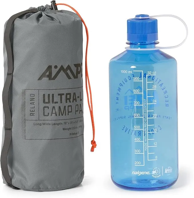 AMPEX Ultra-Light Inflatable Camp Pad | Insulated Air Mattress or Sleeping Pad for Camping, Backpacking, Adults, Kids (Long/Wide Size)