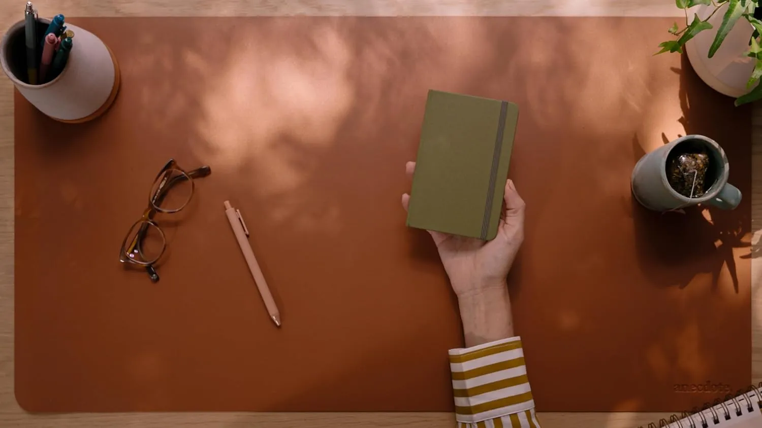 ANECDOTE. Small Notebook (Olive Green)- Premium Quality Pocket Journal for Writing Notes - Compact, Durable, Ideal Travel Journal for Notes & Lists - Expand Your Creative Potential!