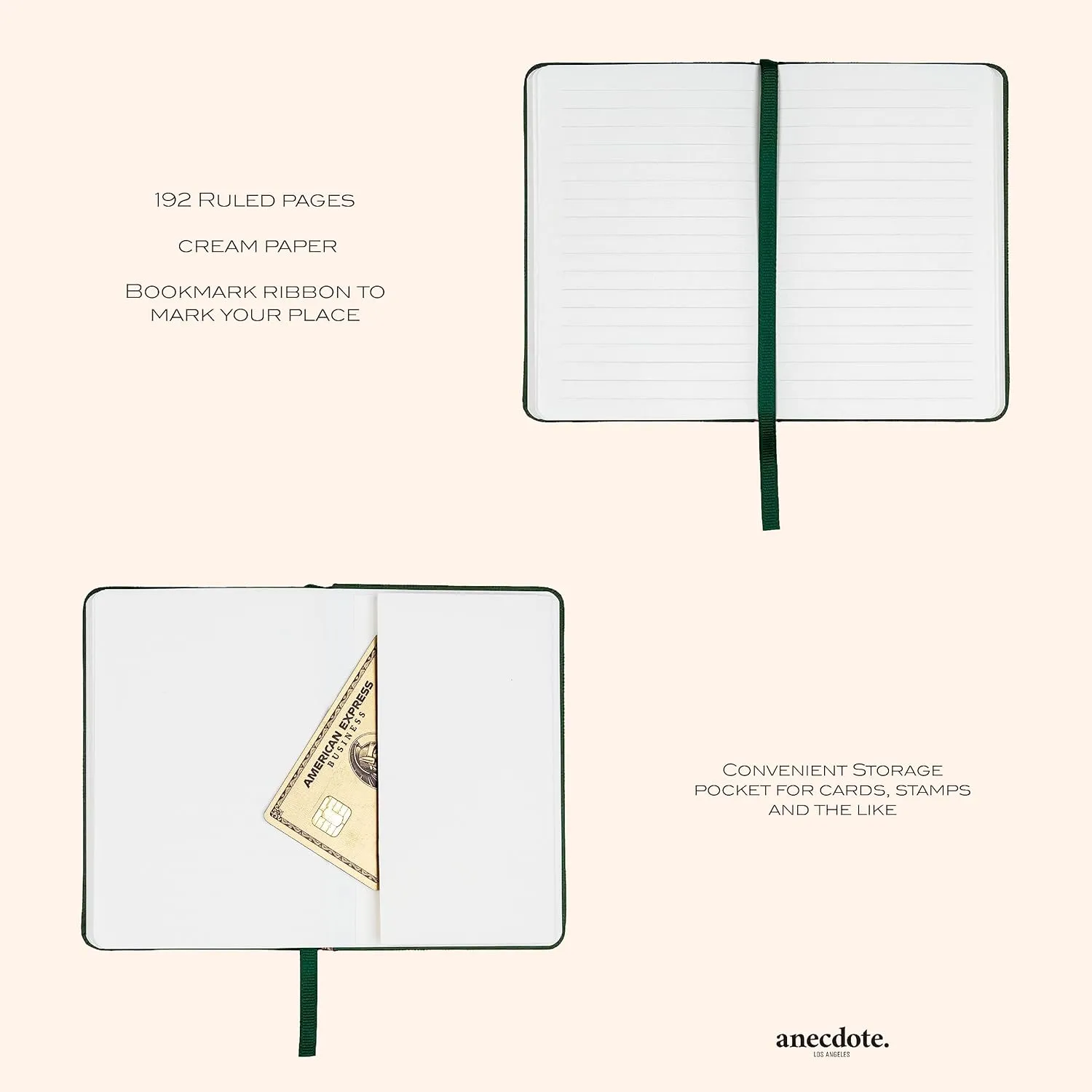 ANECDOTE. Small Notebook (Olive Green)- Premium Quality Pocket Journal for Writing Notes - Compact, Durable, Ideal Travel Journal for Notes & Lists - Expand Your Creative Potential!