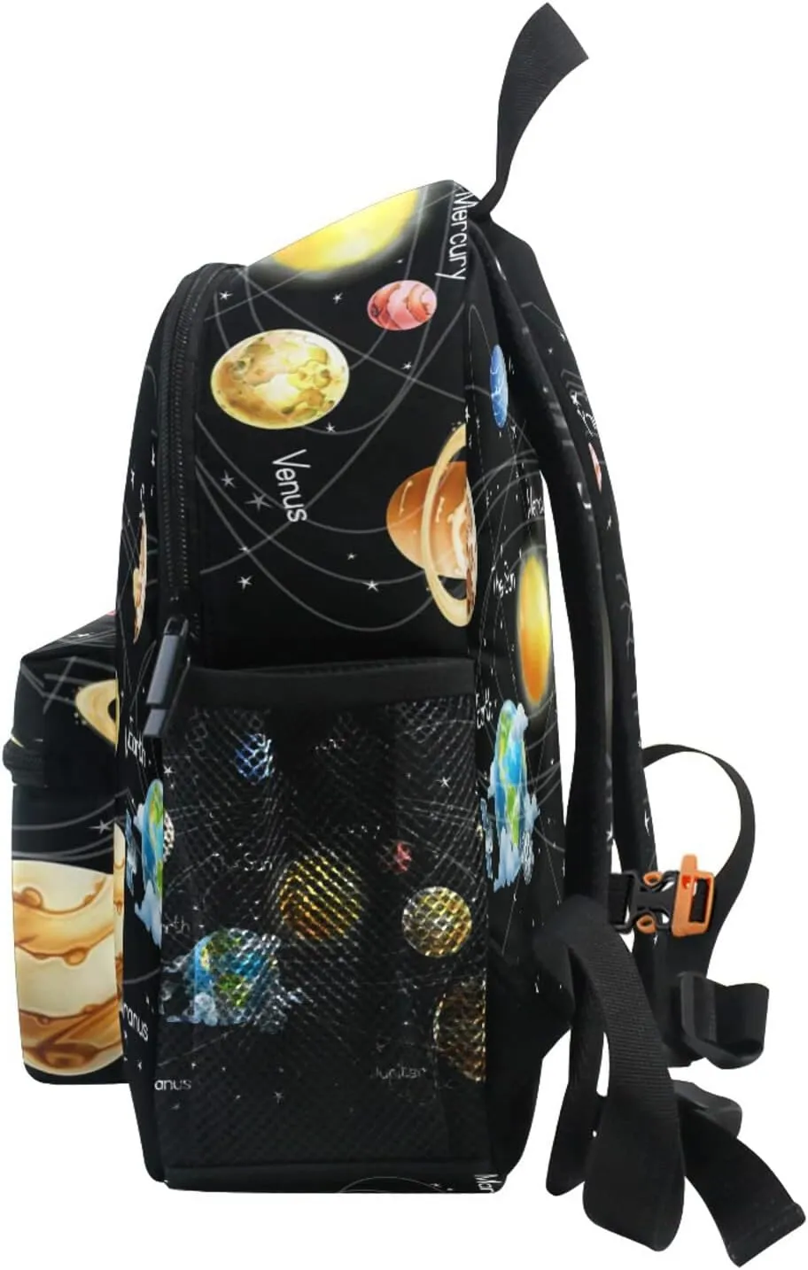 AUUXVA Solar System Planet Space Kid's Backpack Toddler Bags with Chest Clip Schoolbag for Girl Boy Preschool Kindergarten Student Bookbag Children Bag Travel Daypack