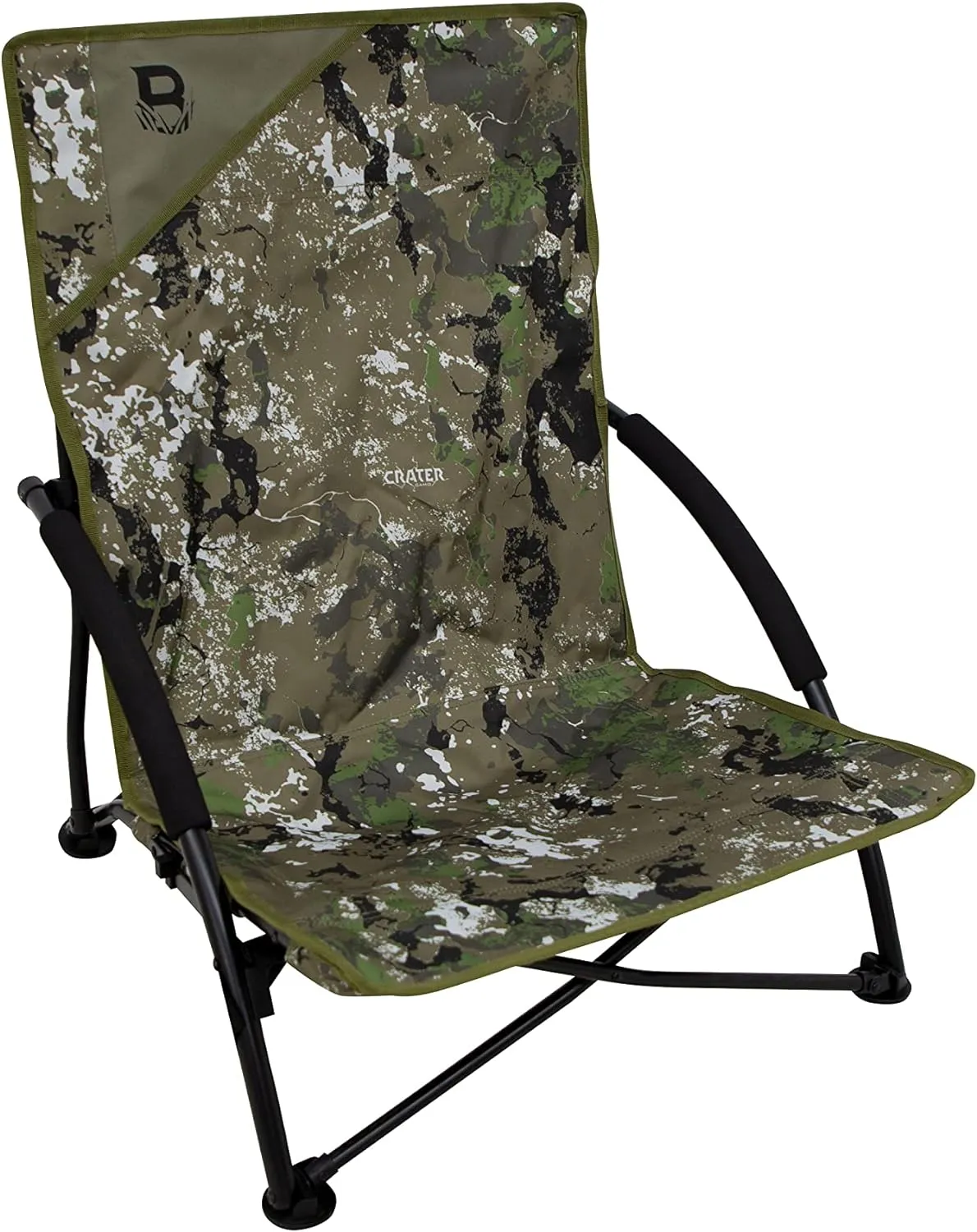 Barronett Blinds Ground Gobbler Chair, Run and Gun Hunting Chair, Low Profile, Ultra-Portable, Lightweight, 300 lb. Capacity, Crater™ Thrive, BC108