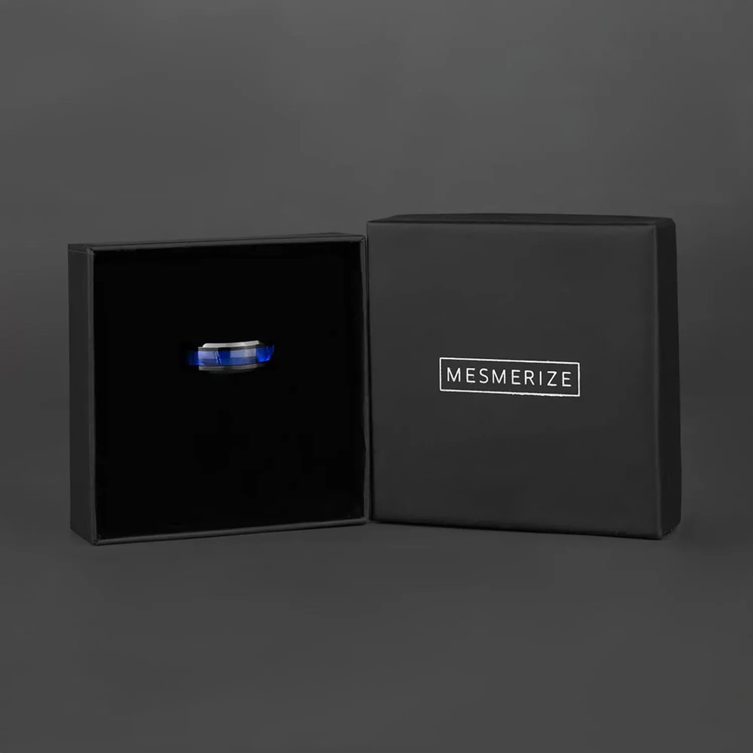 Black Flash Inlay Ring