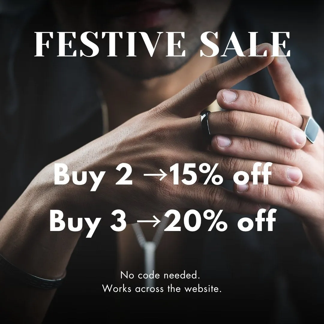 Black Flash Inlay Ring