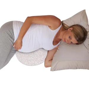 Boppy Pregnancy Pillow Wedge with Organic Cotton Cover, Biscotti, Belly Support Maternity Wedge, Firm Wedge Pillow from Line of Pregnancy Pillows for Sleeping