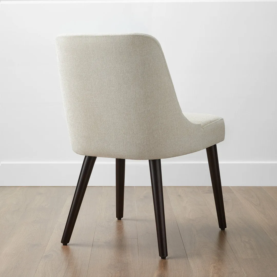 Brently Upholstered Dining Chair (Set of 2) Wade Logan® Upholstery Color: Cream