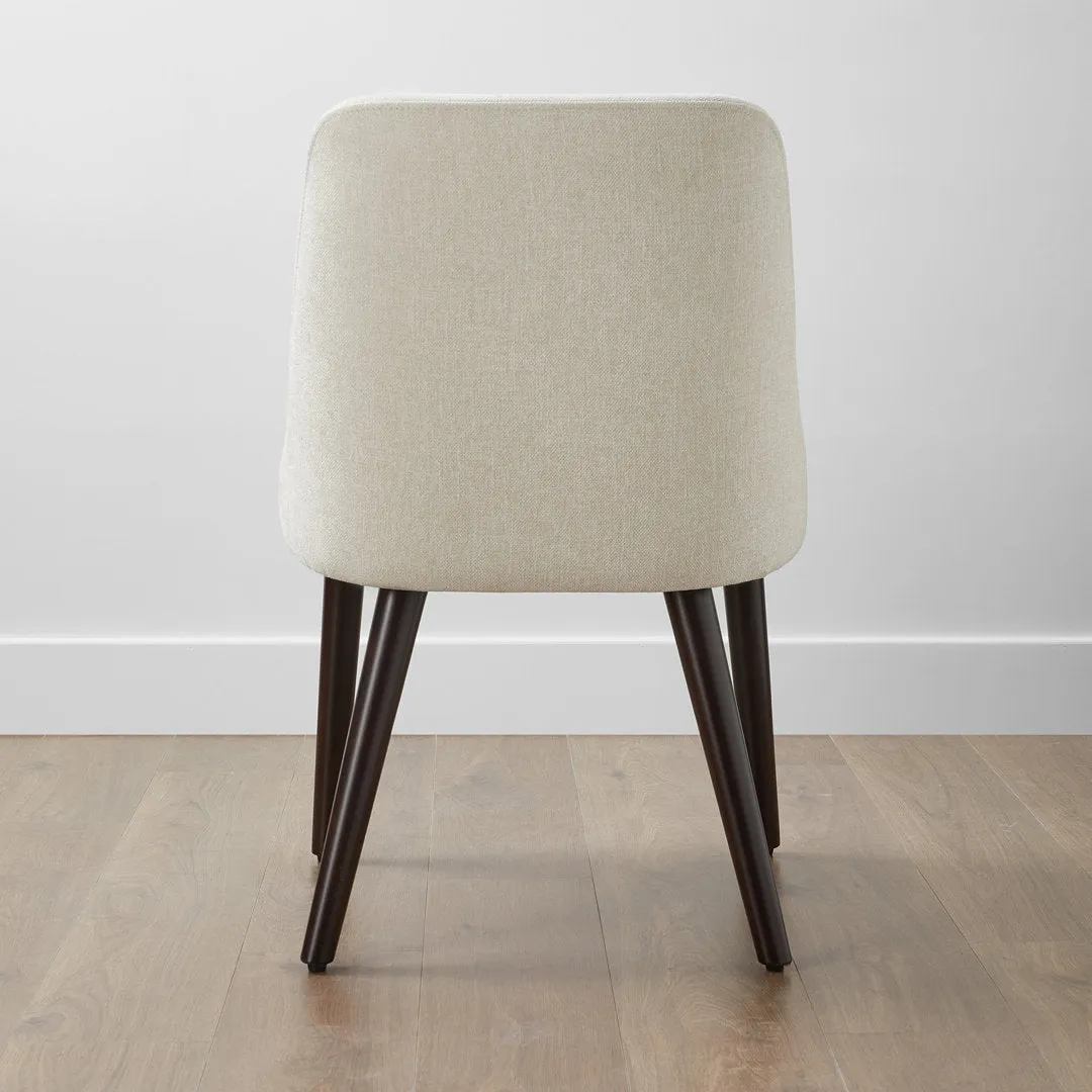 Brently Upholstered Dining Chair (Set of 2) Wade Logan® Upholstery Color: Cream