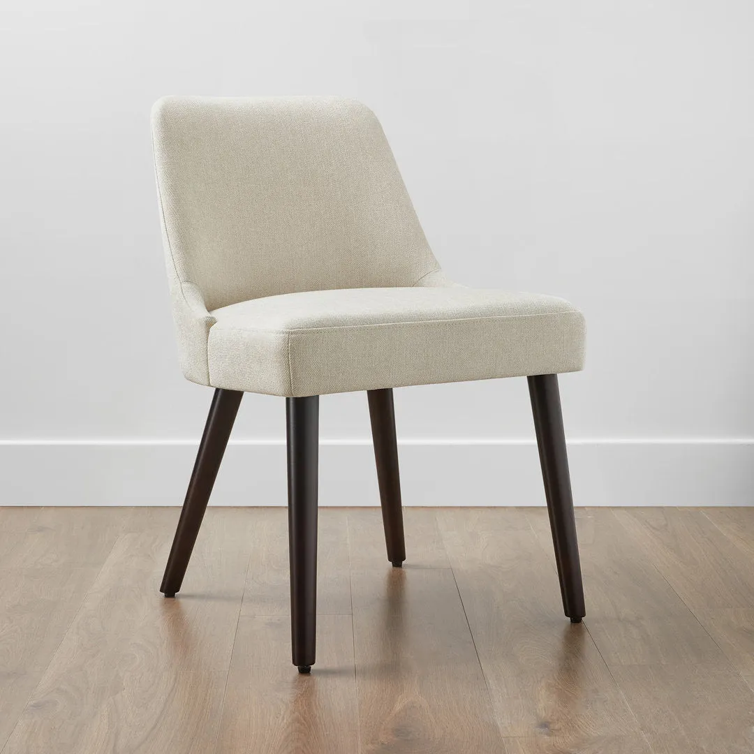 Brently Upholstered Dining Chair (Set of 2) Wade Logan® Upholstery Color: Cream