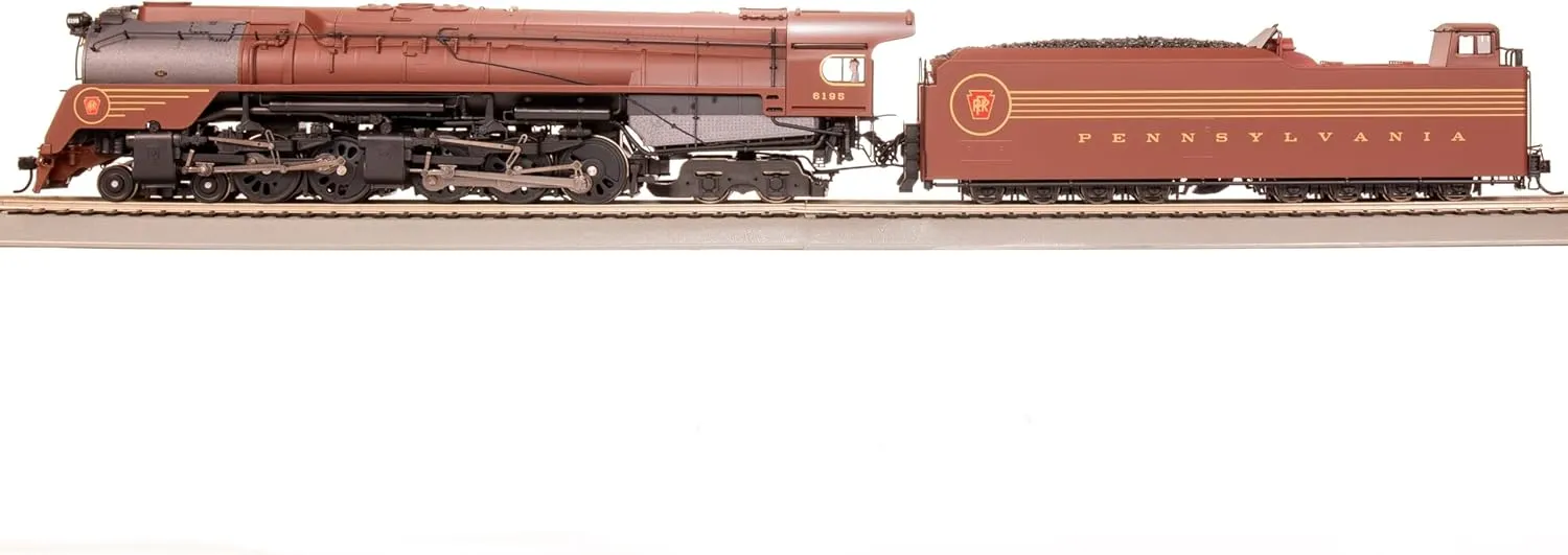 Broadway Limited 7809 PRR Q2 Duplex 4-4-6-4, #6195, Prototype Version, Tuscan Red 5-Stripe Fantasy Scheme, Paragon4 Sound/DC/DCC, Smoke, HO Scale