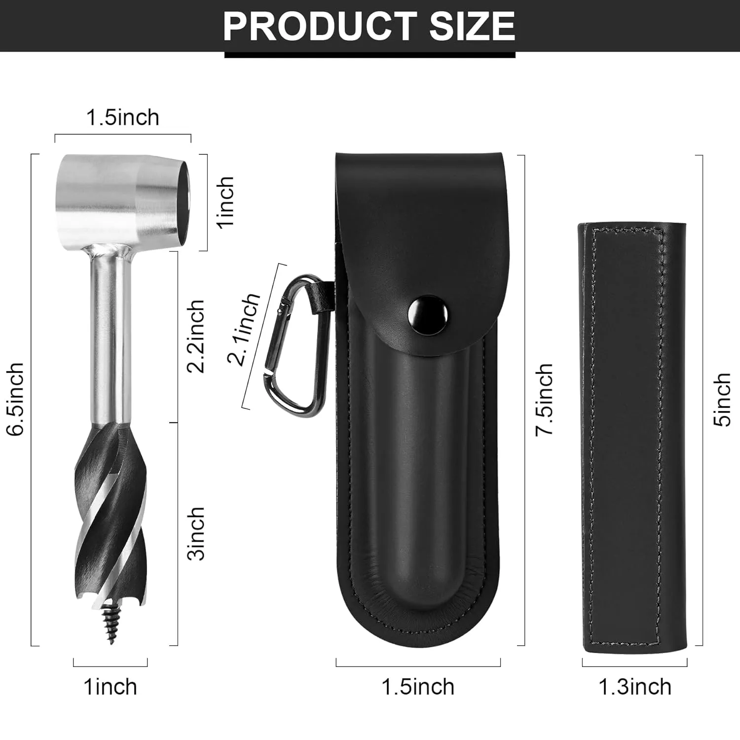 Bushcraft Hand Auger Wrench Bushcraft Gear and Equipment Settlers Wrench Survival Tools Scotch Eye Wood Auger Drill Peg and Manual Hole Maker Multitool for Outdoor Backpacking Camping Bushcrafting