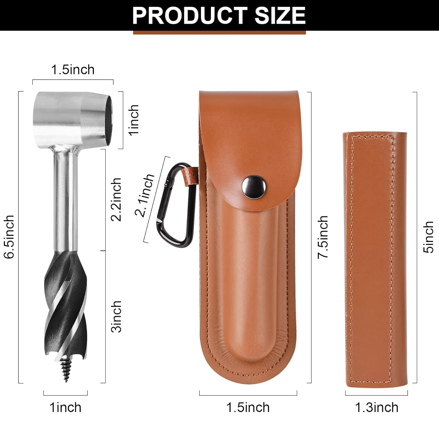 Bushcraft Hand Auger Wrench Bushcraft Gear and Equipment Settlers Wrench Survival Tools Scotch Eye Wood Auger Drill Peg and Manual Hole Maker Multitool for Outdoor Backpacking Camping Bushcrafting