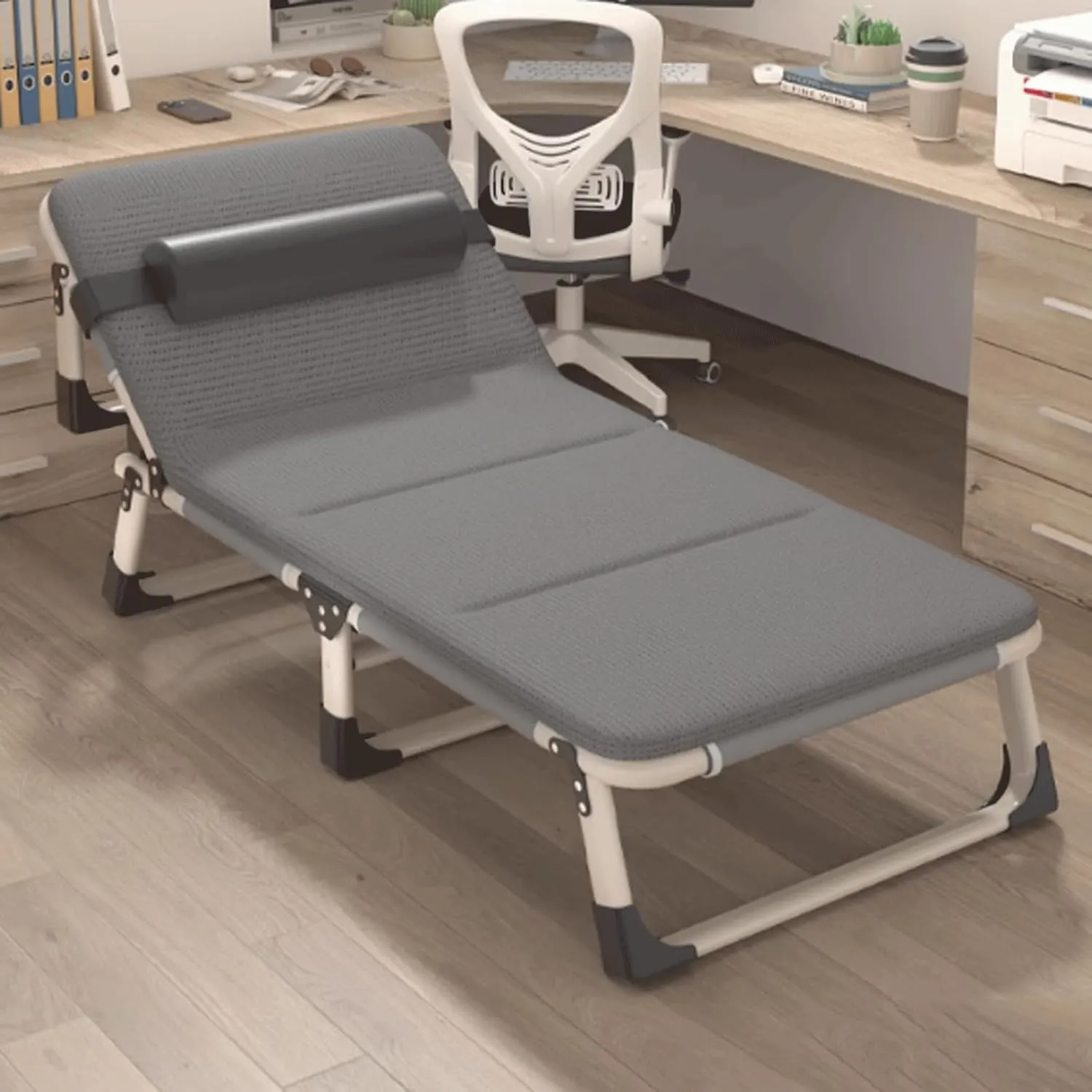 Camping cot Portable Camping Cot Space-Saving Adjustable 4-Position Folding Cot for Office Nap and Home Lounging Eight-Leg Support Folding cot