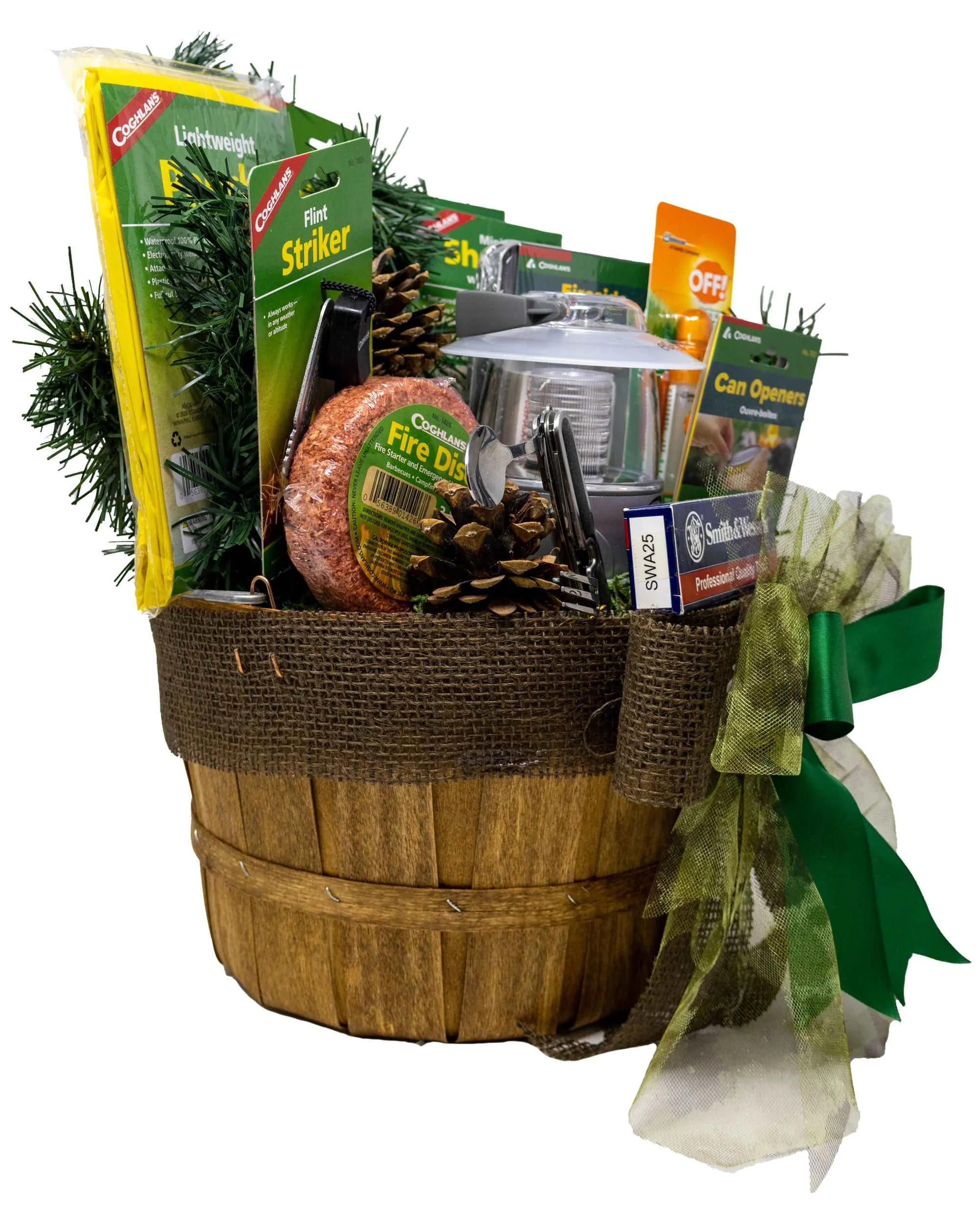 Camping Essentials Gift Basket